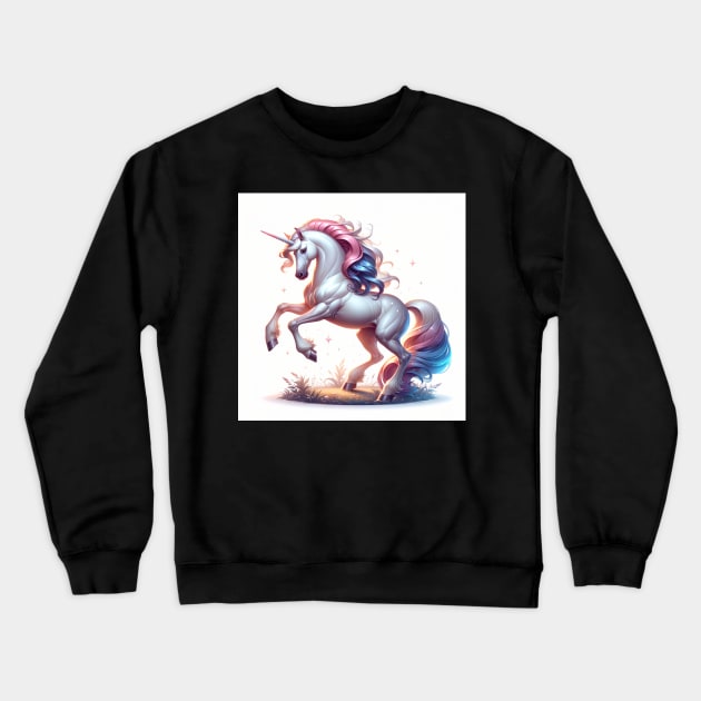 Unicorn Study - Fantasy AI Crewneck Sweatshirt by Oldetimemercan